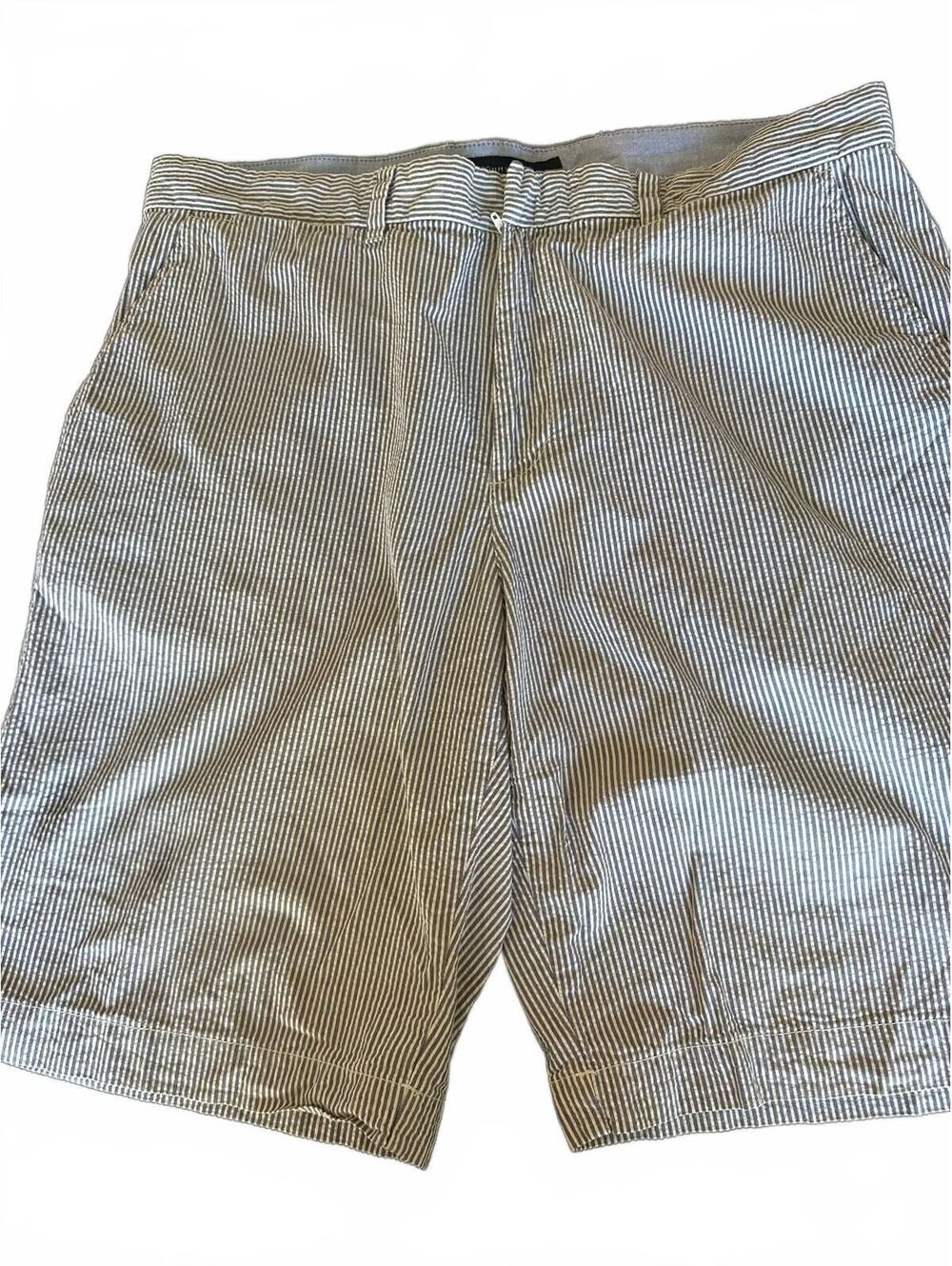 Tommy Hilfiger Seersucker Shorts Men's 36 Blue White